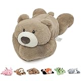 Niuniu Daddy Weighted Stuffed Animals for Anxiety with Adults Kids, 20in 3.3lbs Large Brown Teddy Bear Weighted Plush Toy Pillowfort with Fluffy Fur, Soft Body, Plushies for Gift Valentine Birthday