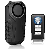 KCMYTONER Vibration Sensing Bike Alarm with Remote, 113db Loud Bicycle Alarm System Anti Theft, Wireless Motorcycle Alarm for Electric Bike Tricycle Mobility Scooter Ebike Cycling Security