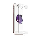 iPhone 7, iPhone 8 Full Cover glass Screen Protector, eTECH Collection Full Coverage Tempered Glass Screen Protector For Apple iPhone 8/7 4.7” – Face ID/edge-to-edge Full Surface – White