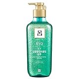 Ryo Scalp Deep Cleansing & Cooling Shampoo 550ml (18.6oz) Excess sebum care, Shampoo for smelly scalp, Fermented mint and other natural ingredients, Anti- Dandruff treatment