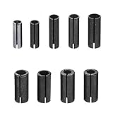 Eyech 9 Different Sizes Steel Router Collet Chuck Driver Router Adapter Converter for Woodworking Engraving Machine Tool