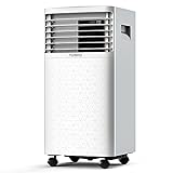 TURBRO Greenland 8,000 BTU ASHRAE (5,000 BTU SACC) Portable Air Conditioner, Dehumidifier and Fan, 3-in-1 Floor AC Unit for Rooms up to 300 Sq Ft, Sleep Mode, Timer, Remote Included