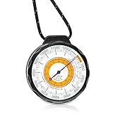 Sun Company Ascent Altimeter - Battery-Free Altimeter and Barometer | Weather-Trend Indicator with Rugged Aluminum Case and Reflective Lanyard | Reads Altitude from 0 to 15,000 Feet