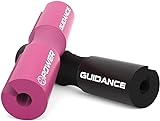 POWER GUIDANCE Barbell Squat Pad - Neck & Shoulder Protective Pad - Great for Squats, Lunges, Hip Thrusts, Weight Lifting & More - Fit Standard and Olympic Bars，Black
