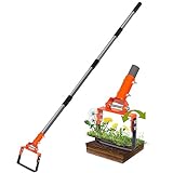 Walensee Garden Hoe for Weeding Action Hoe and Stirrup Hoe for Flower Bed, 67-Inch Adjustable Hula-Hoe, Scuffle Loop Hoe for Gardening Weeder Cultivator, Sharp Durable Steel Hoe for Plant Cultivating