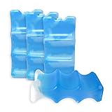 Healthy Packers Ice Packs for Coolers | Can Coolers | Breastmilk Cooler Ice Pack | Long-Lasting Reusable Ice Packs (6 Can - 4 Pack)