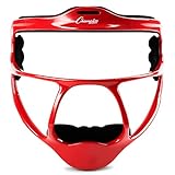 Champion Sports Magnesium Softball Face Mask - Lightweight Masks for Adults - Durable Head Guards - Premium Sports Accessories for Indoors and Outdoors - Red