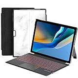 Qulose Surface Pro Keyboard Case, 7 Color Backlight Detachable Keyboard with Trackpad, Case with Keyboard for Microsoft Surface Pro 7+/ 7/6 / 5/4 / 3 Tablet - Grey