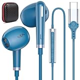 COOYA USB C Headphone for Samsung Galaxy S24 Ultra S23 FE Flip5 S22 A54 S21 Type C Wired Earbuds HiFi Noise Canceling in-Ear Headset + Mic for iPhone 15 Pro Max iPad 10 Mini 6 Pixel 8 7a Oneplus Open