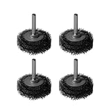 Z&Q LABOR 4 Pack Wire Brush for Drill Set,3 Inch Wire Wheel for Drill Attachments,Heavy Duty Wire Wheel Removal Paint Rust & Corrosion, 0.0118' Carbon Steel Wire, 1/4in Shank