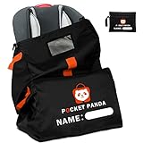 Car Seat Travel Bag for Airplane, Toddler Baby Travel Essential for Flying. Air Plane Gate Check Carseat Cover. Infant Airport Stroller Carrier. Flight Accessories for Booster, Cart. Backpack Storage