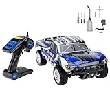 BINGXMF 1/10 Nitro RC Truck for Adult Two Speed RC Car Rock Crawler 4WD Remote Control Car Nitro Gas Power Off Road Short Course Truck with Igniter, Methanol Fuel RC Climbing Vehicle Buggy