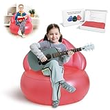 Inflatable Couch for Kids,Inflatable Chairs for Kids-Blow Up Couch,Inflatable Furniture with High Density PVC,Kids Air Sofa,Air Couch,Portable Couch for Bedroom, Living Room, Backyard(Pink)