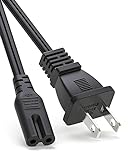 15Ft AC Power Cord for PS5 PS4 PS3,Xbox One S/X,Samsung TCL Roku Apple Toshiba Insignia LED LCD Smart TV,2 Prong Power Cable Replacement for HP Canon Printer