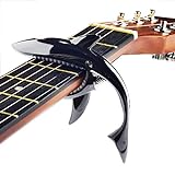 Notherss Guitar Capo Zinc Alloy Guitar Capo Shark Capo for Acoustic & Electric Guitar, Looks Cool & Durable (Black), JB-CAPO001