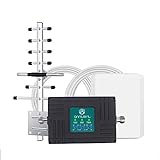 Cell Phone Signal Booster for AT&T T-Mobile GSM 3G 4G LTE - Tri-Band 2/5/12/17 Cell Phone Repeater Antennas for Home and Office - Stop Dropped Calls Improve Data Speeds in Remote Area