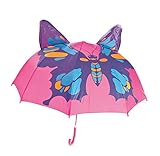 Kids Umbrella - Childrens 18 Inch Rainy Day Umbrella - Butterfly