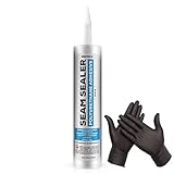 Polyurethane Seam Sealer Automotive Compound Kit - Durable & Flexible Auto Body Filler - Seam & Joint Compound for Bare, Primed or Painted Surfaces - Automotive Seam Sealer White - RV Roof Sealant