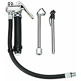 VCT Tire Inflator with Pressure Gauge, 120 PSI Air Dual Chuck Compressor Accessories RV Dual Head Commercial Grade Heavy Duty with 12' Rubber Hose, Includes Free Pencil Type air Pressure Gauge