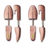 Allen Edmonds Woodlore Shoe Trees for Men 2-Pack Men's Combination Aromatic Red Cedar Shoe Trees (for Two Pairs of Shoes) Made in The USA (Small / 7-8.5, Cedar)