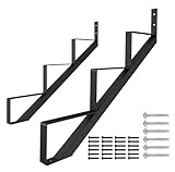 DIYHD Steel Stair Riser 3 Step Stair Stringer for Deck Height 28in