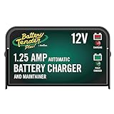 Battery Tender Plus 12V Battery Charger and Maintainer: 1.25 AMP Powersport Battery Charger and Maintainer for Motorcycles, ATVs, UTVs - Smart 12 Volt Automatic Float Charger - 021-0128