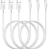 USB A to Lightning Cable 6ft 3Pack Apple MFi Certified Apple Lightning iPhone Charger Cable Apple Charging Cords for iPhone 14 13 12 11 Pro Max Xr Xs 8 7 6 Plus