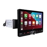 Dual Electronics DCPA81W 8-inch Certified Apple CarPlay Android Auto Wired or Wireless | Single DIN & Double DIN Touchscreen Car Stereo Radio | Bluetooth | Front & Rear Camera | USB Playback & Charge