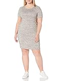 Amazon Brand - Daily Ritual Women's Plus Size Supersoft Terry Short-Sleeve Open Crew Neck Dress, 2X, Heather Grey Spacedye