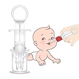 haakaa Baby Oral Feeding Syringe, Pacifier Liquid Medicine Dispenser with Oral Syringe, Infant Baby Oral Syringe & Dispenser, Newborn Baby Syringe Feeder, 1 Count (Pack of 1)