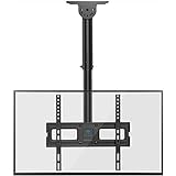 PERLESMITH Ceiling TV Mount, Hanging Full Motion TV Mount Bracket Fits Most 26-65 inch LCD LED OLED 4K TVs, Flat Screen Displays, TV Pole Mount Holds up to 100lbs, Max VESA 400x400mm, PSCM2