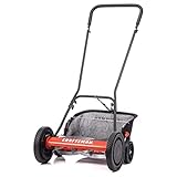 Craftsman 1816-16CR 16-Inch 5-Blade Push Reel Lawn Mower with Grass Catcher, Red