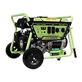 Green-Power America Gasoline Powered Portable Generator 10000 Watt, Recoil/Electric Start, 12V-8.3A Charging Outlets, Home Back Up & RV Ready, 49 State Approved（Excluding California）