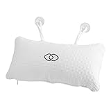 FTVOGUE Non-Slip Bath Pillow Bathtub Spa Cushion with Suction Cups Head Neck Support