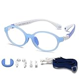 DUCO Blue Light Blocking Glasses for Kids Boys,Phone Computer Glasses for Kids Age 6-10,Anti UV Glare&Eyestrain K026