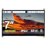UCTRONICS 7 Inch IPS Touch Screen for Raspberry Pi 4, 1024×600 Capacitive HDMI LCD Touchscreen Monitor Portable Display for Raspberry Pi 4 B, 3 B+, Windows 10 8 7 (Free Driver)