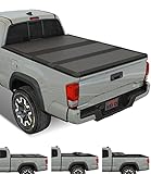 Kikito Professional FRP Hard Tri-Fold Truck Bed Tonneau Cover for 2016-2024 Toyota Tacoma 5ft (59.8in-60.5in) Bed