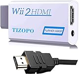 Wii to HDMI Converter, Wii HDMI Adapter 1080P Output Video Audio with 5ft High Speed HDMI Cable&3.5mm Audio Jack, Compatible with Full HD Devic, Supports All Wii Display Modes 720P, NTSC