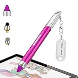 Stylus Pen for iPhone, Universal Capacitive Stylist Pens for Touch Screens with Magnetic Cap, Kids Stylus Pens Pencil for Ipad iPhone Mini Pro Air Chromebook Kindle Samsung - Pink
