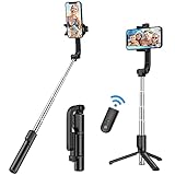 Yoozon Selfie Stick Phone Tripod, All in One Extendable & Portable iPhone Tripod Selfie Stick with Wireless Remote, Compatible with iPhone 13 Pro Max/13 Mini/13/12, Galaxy S21/Note 20/S10, Google etc