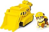 Paw Patrol, Rubble’s Bulldozer Vehicle with Collectible Figure, for Kids Aged 3 and Up