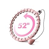 Lnbfli Weighted Hula Hoops for Adults Weight Loss,Infinity Hoola Hoop,Fit Hoop 3lb Plus Size 52 inch Waist, 26 Detachable Links, Suitable for Women and Beginners