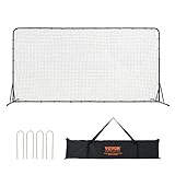 VEVOR Soccer Rebounder Net, 12x6FT Iron Soccer Training Equipment, Sports Football Training Gift with Portable Bag, Volleyball Rebounder Wall Perfect for Backyard Practicing, Solo Training, Passing
