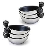 Eggssentials Egg Poacher Replacement Spare Stainless Steel 68mm in Diameter Anti-Stick PFOA Free Individual Removable Poaching Cups (6)