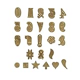Walnut Hollow HotStamps Numbers & Symbols Set for Branding and Personalization of Wood, Leather, and Other Surfaces