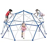 Merax Climbing Dome, Outdoor 11FT Dome Climber Play Den for Kids 3-10 Supporting 1000 lbs, Easy Assembly Playground Jungle Gym Backyard Play Equipment (11FT Blue Dome)