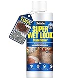 Super Wet Look Stone Sealer-8oz, Durable & Long-Lasting Protection with High Gloss Finsh, Stain Proof, Against Water Damage & Dissolved Salts Natural Stone Sealer for Slate, Sandstone, Driveways
