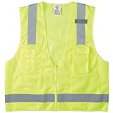 Klein Tools 60268 Safety Vest, High-Vis Reflective Mesh with 8-Pockets, XL