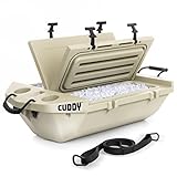 CUDDY Floating Cooler and Dry Storage Vessel – 40QT – Amphibious Hard Shell Design - Multiple Color Options