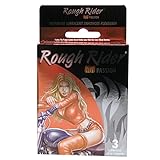 Contempo Rough Rider Studded Hot Passion Condom, 3 Count